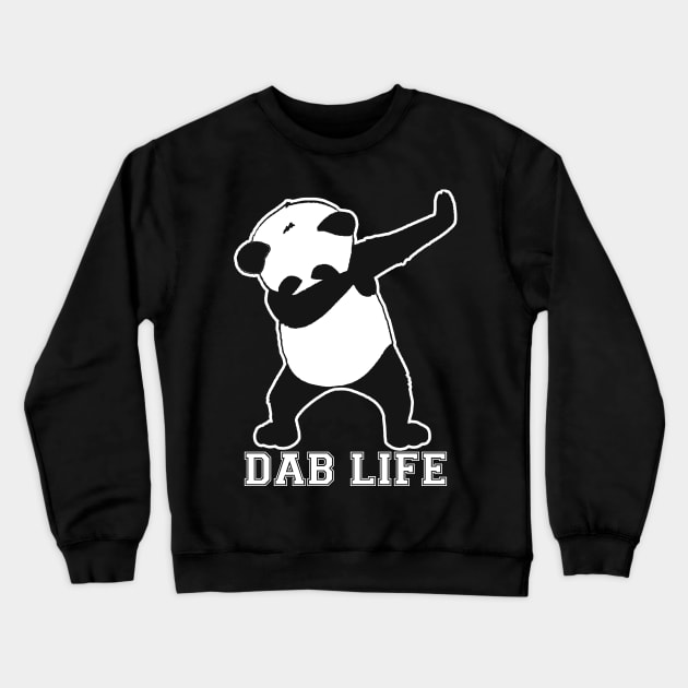 Panda Dab Life Crewneck Sweatshirt by obet619315